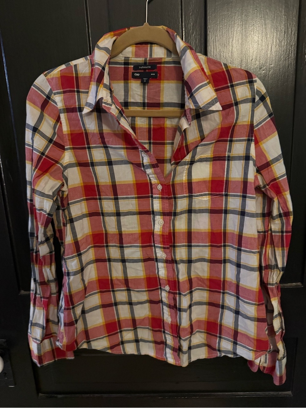 GAP Multicolor Plaid Button-Up Shirt